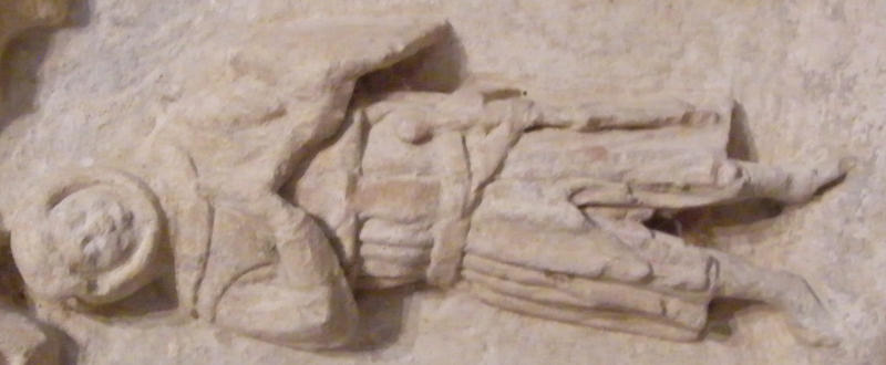 Sparsholt - Holy Rood Agnes Achard 1356 weeper